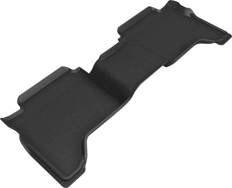3D MAXpider 2019-2020 Ford Ranger Supercrew Kagu 2nd Row Floormats - Black - Main Product View