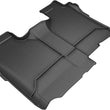 Load image into Gallery viewer, 3D MAXpider 2019-2020 GMC/Chevrolet Sierra 1500/Silverado 1500 Kagu 2nd Row Floormats - Black - Main Product View