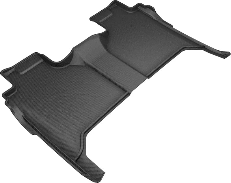 3D MAXpider 2019-2020 GMC/Chevrolet Sierra 1500/Silverado 1500 Kagu 2nd Row Floormats - Black - Side View