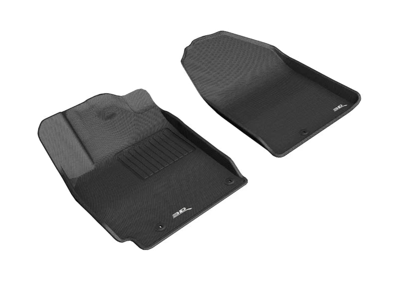 3D MAXpider 2019-2020 Hyundai Veloster Kagu 1st Row Floormat - Black - Main Product View