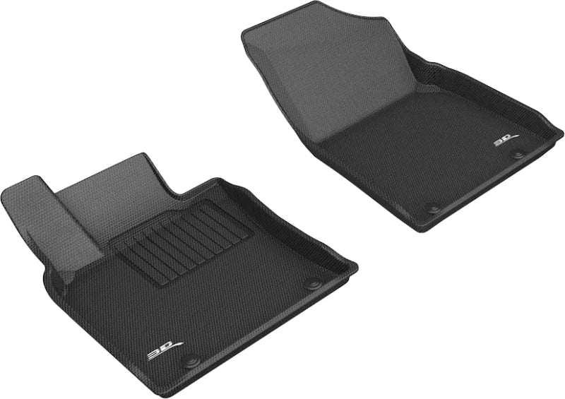 3D MAXpider 2019-2020 Lexus ES Kagu 1st Row Floormat - Black - Main Product View