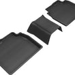 Load image into Gallery viewer, 3D MAXpider 2019-2020 Lexus ES/Avalon Hybrid Kagu 2nd Row Floormats - Black - Main Product View