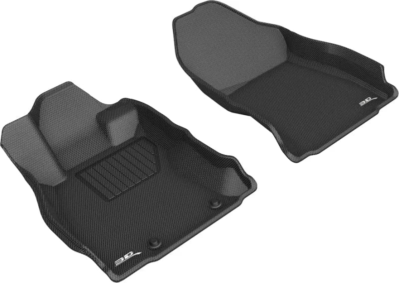 3D MAXpider 2019-2020 Subaru Forester Kagu 1st Row Floormat - Black - Main Product View