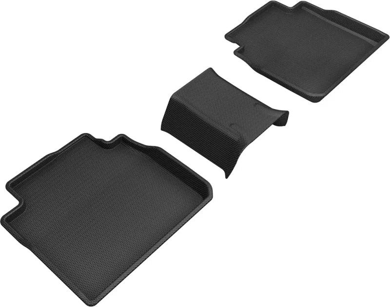 3D MAXpider 2019-2020 Toyota/Lexus Avalon/Es Kagu 2nd Row Floormats - Black - Main Product View