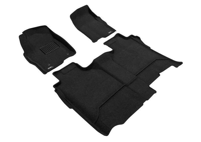 3D MAXpider 2019-2022 Chevrolet/GMC Silverado/Sierra Elegant Floor Mat Set - Black - Main Product View