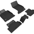 Load image into Gallery viewer, 3D MAXpider 2019-2023 Genesis G70 AWD Kagu 1st &amp; 2nd Row Floormats - Black - Main Product View