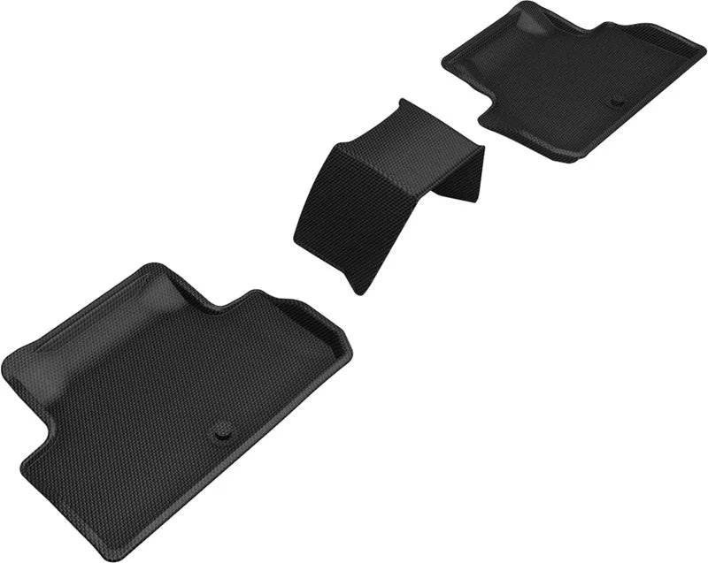 3D MAXpider 2019-2023 Genesis G70 Kagu 2nd Row Floormats - Black - Main Product View