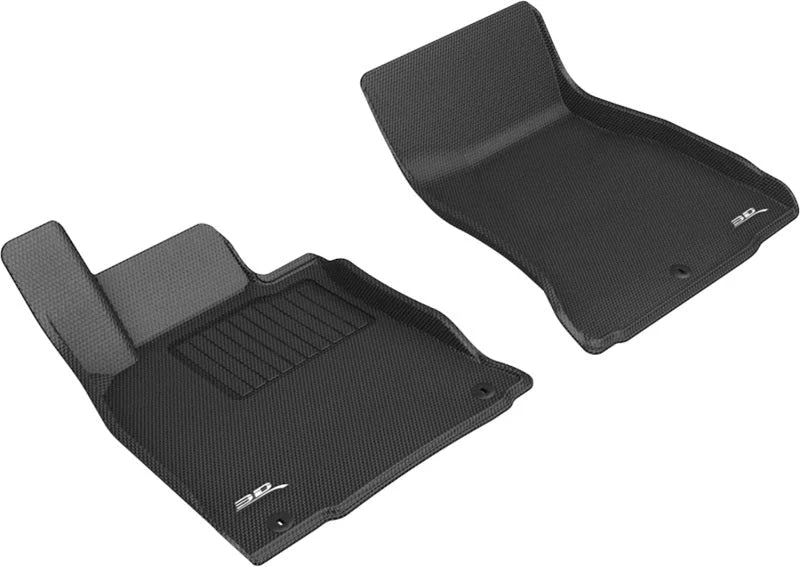 3D MAXpider 2019-2023 Genesis G70 RWD Kagu 1st Row Floormat - Black - Main Product View