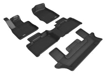 Load image into Gallery viewer, 3D MAXpider 2020-2021 Ford Explorer 1st/2nd/3rd Row Floor Mats - Black - Main Product View