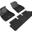 Load image into Gallery viewer, 3D MAXpider 2020-2022 Tesla Model 3 Elitect 1st &amp; 2nd Row Floormats - Black - Main Product View