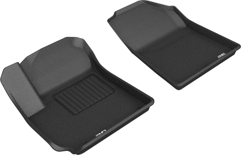 3D MAXpider 2020 Kia Soul Kagu 1st Row Floormat - Black - Main Product View
