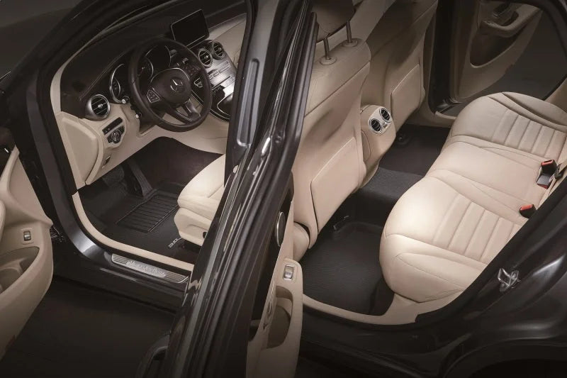 3D MAXpider 2021-2025 Hyundai Elantra Kagu Full Set Floormat - Black - Installation View