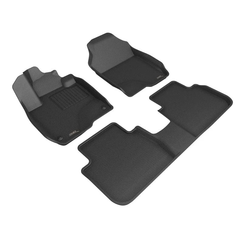 3D MAXpider 2022-2023 Honda HR-V 1st Row Floormat - Black - Main Product View