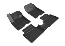 Load image into Gallery viewer, 3D MAXpider 2022 Ford Maverick Hybrid  Kagu 1st &amp; 2nd Row Floormat - Black - Main Product View
