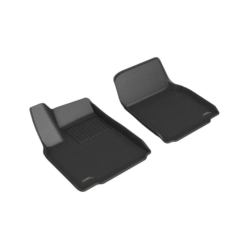 3D MAXpider 2022 Tesla Model X Kagu 1st Row Floormat - Black - Main Product View