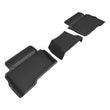 Load image into Gallery viewer, 3D MAXpider 2024+ Toyota Tacoma Double Cab Kagu 2nd Row Floormats - Black - Main Product View