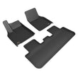 Load image into Gallery viewer, 3D MAXpider 2026 Tesla Model Y Juniper Kagu 1st &amp; 2nd Row Floormats - Black - Main Product View