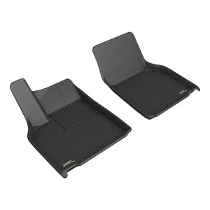 3D MAXpider 2026 Tesla Model Y Juniper Kagu 1st Row Floormat - Black - Main Product View