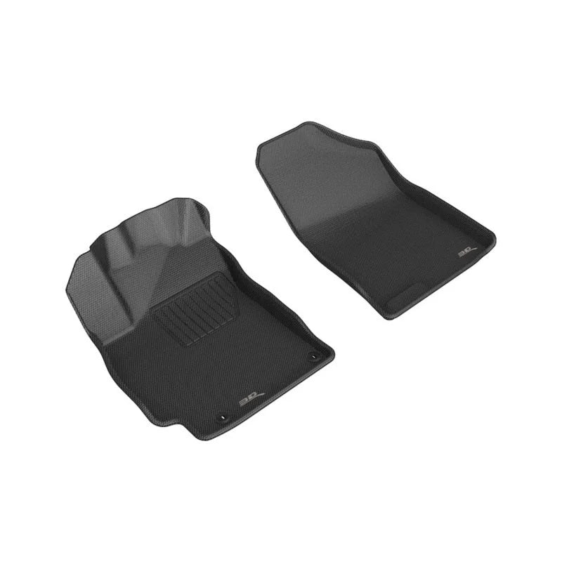 3D MAXpider 21-23 Hyundai Elantra Gas/Hybrid Kagu 1st Row Floormat - Black - Main Product View