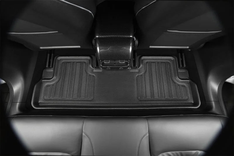 3D MAXpider 21-23 Polestar 2 Elitect 1st & 2nd Row Floormats - Black - Back View