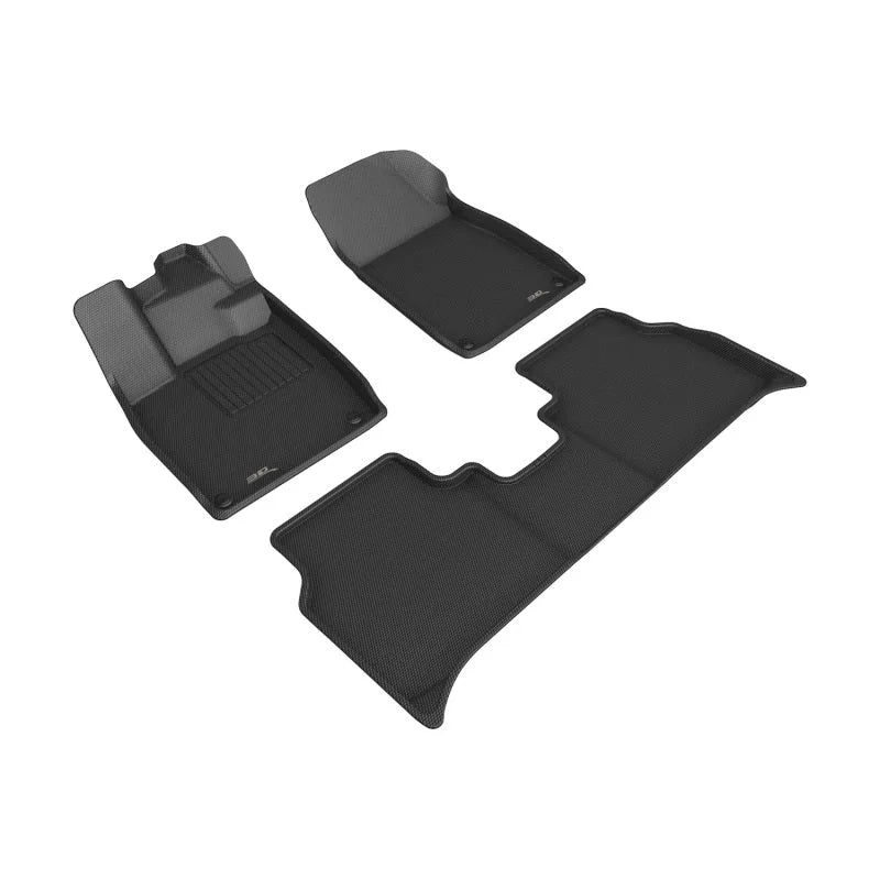 3D MAXpider 21-23 VOLKSWAGEN ID.4 1st/2nd row Floormat - Black - Main Product View