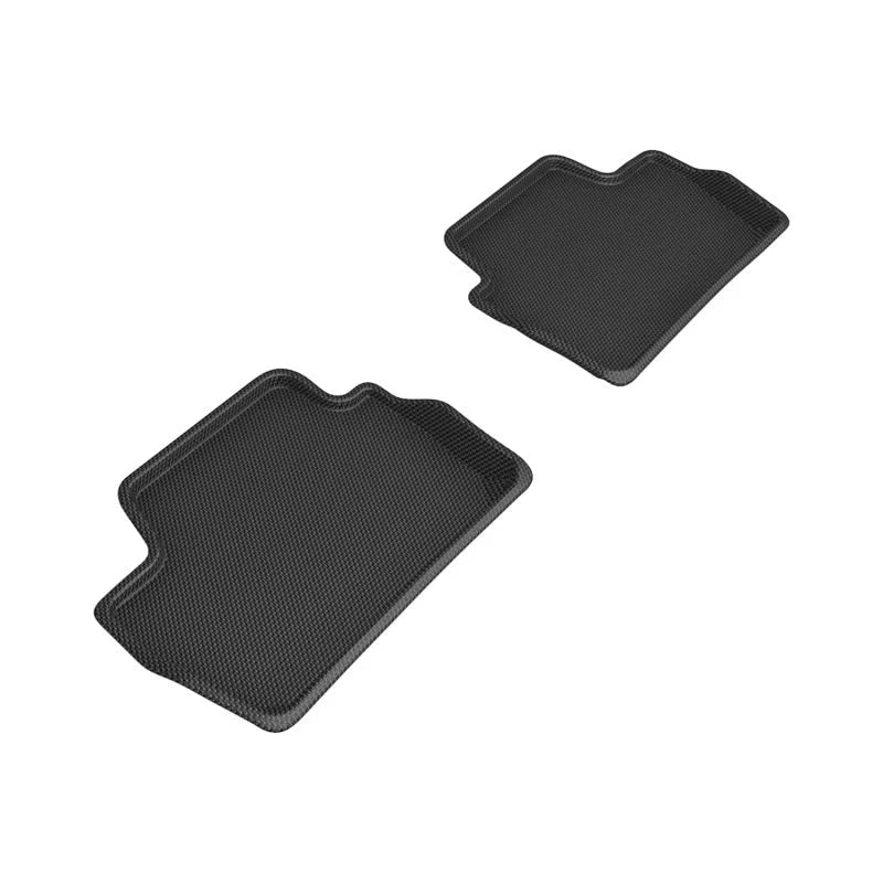 3D MAXpider 22-23 BMW 2 Series Coupe KAGU 2nd Row Floor Mats - Black - Main Product View