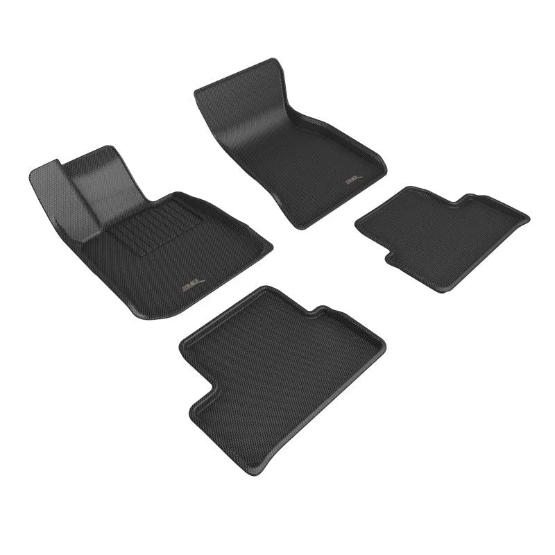 3D MAXpider 22-23 BMW i4 (G2 6) R1 R2 Floor Mat - Kagu Black - Main Product View