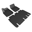 Load image into Gallery viewer, 3D MAXpider 22-23 Tesla Model X Full Set Floormats - Black - Main Product View