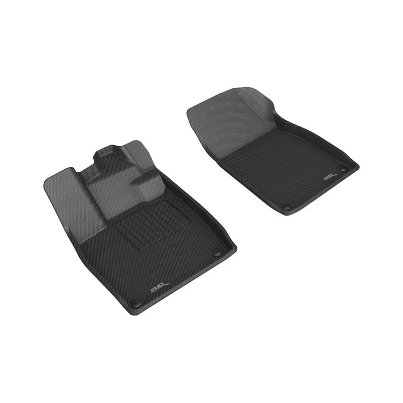 3D MAXpider 22-24 Audi Q4 E-TRON / 22-24 Audi Q4 E-TRON Sportba Kagu 1st Row Floormats - Black - Main Product View