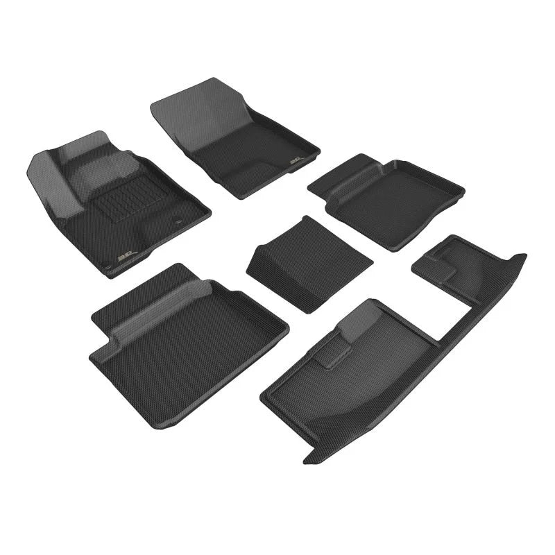 3D MAXpider 22-25 Mitsubishi Outlander Phev - Kagu Floor Mat - Black - Main Product View