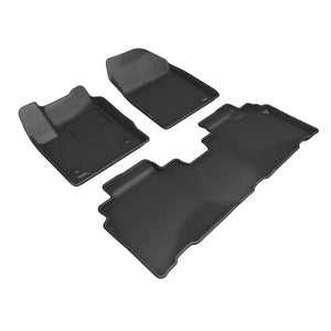 3D MAXpider 24-25 Honda Prologue Kagu 1st & 2nd Row Floormat - Black - Main Product View