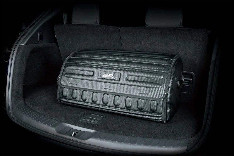3D MAXpider 27.5in x 12in x 12.5in 3D Handy Trunk Carbon Fiber - Black - Side View