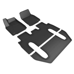 3D MAXpider 6-Seat Kagu Black Full Set fits 2022-2026 Tesla Model X - Main Product View