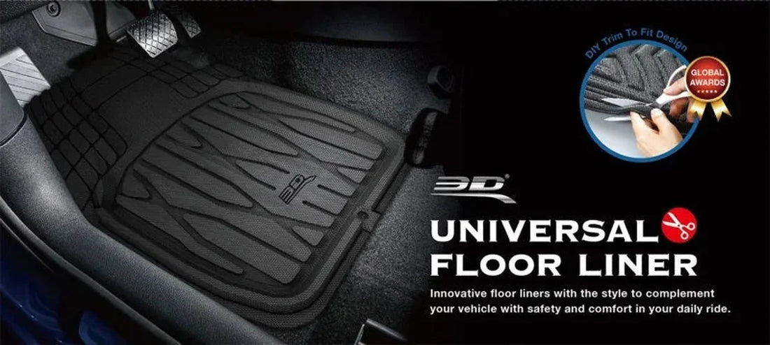 3D MAXpider 777-1 Universal Kagu Black Mat 4pcs (Size: L Front L 28in x W 21in Rear L 20in x 21in) - Installation View