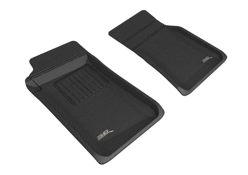 3D MAXpider 89-05 Mazda Miata Kagu Floormats - Black - Main Product View