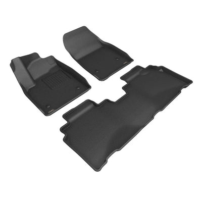3D MAXpider Kagu 1st & 2nd Row Floormat - Black fits 2024-2025 Acura Zdx / 2024 Acura Zdx A-Spec - Main Product View