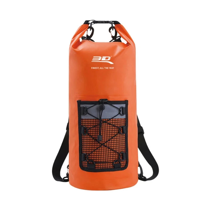 3D MAXpider Roll-Top Dry Bag Backpack - Orange - Main Product View