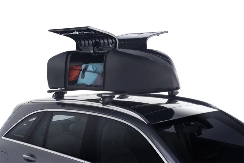 3D MAXpider Traveler Car Roof Box 161.5cm L x 78cm W x 42.2cm H - Black - Back View