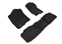 Load image into Gallery viewer, 3D Maxpider 07-14 Chevrolet Tahoe With Bench 2nd Row Elegant 1st 2nd Row - Floor Mat Set (Black) - Main Product View