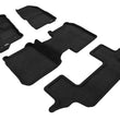 Load image into Gallery viewer, 3D Maxpider 09-19 Ford Flex w Center Console Elegant 1st 2nd 3rd (2 Eyelets) -Floor Mat Set (Black) - Main Product View