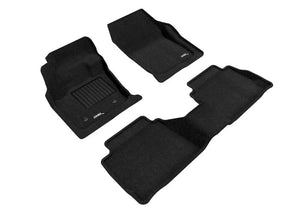 3D Maxpider 13-16 Ford Fusion Elegant 1st 2nd Row - Floor Mat Set (Black) - Main Product View