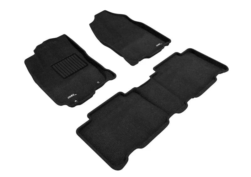 3D Maxpider 13-18 Toyota Rav4 Elegant 1st 2nd Row - Floor Mat Set (Black) - Main Product View