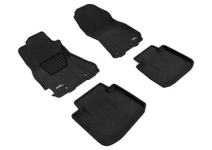 3D Maxpider 15-19 Subaru Legacy/ Outback Elegant 1st 2nd Row - Floor Mat Set (Black) - Main Product View