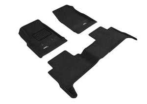 3D Maxpider 15-22 Gmc Canyon Crew Cab Elegant 1st 2nd Row - Floor Mat Set (Black) - Main Product View