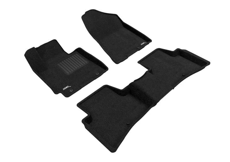 3D Maxpider 16-18 Hyundai Tucson Elegant 1st 2nd Row - Floor Mat Set (Black) - Main Product View