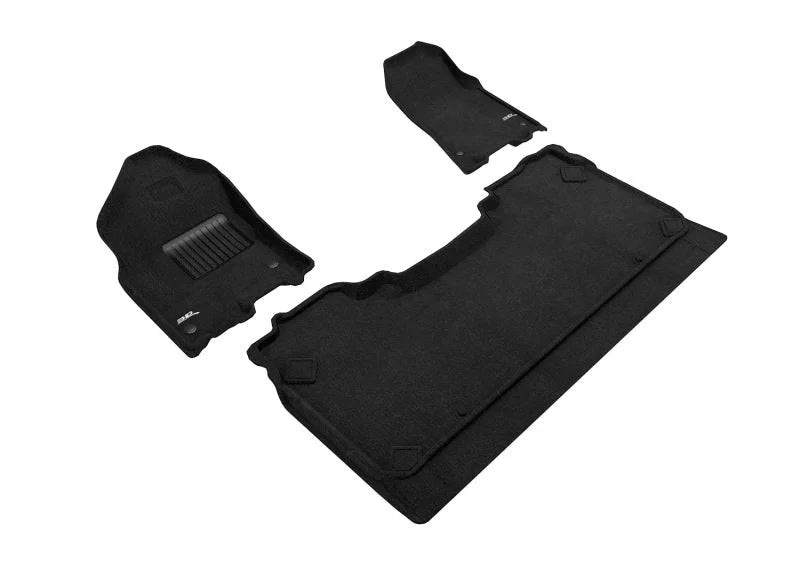 3D Maxpider 19-22 Dodge Ram 1500 Crew Cab w Bucket Front Row Elegant 1st 2nd Row - Set (Black) - Main Product View