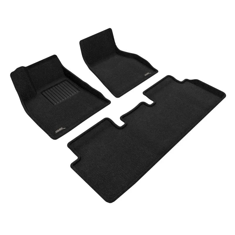 3D Maxpider 20-21 Tesla Model S Elegant Floor Mat- Black - Main Product View