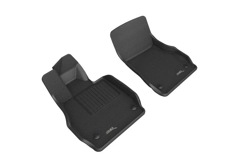 3D Maxpider 20-22 Chevrolet Corvette C8 20-22 Kagu Floor Mats - Black R1 - Main Product View
