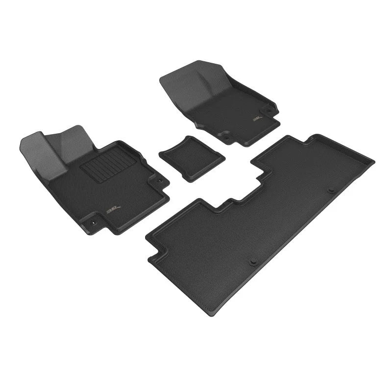 3D Maxpider 2023+ Genesis Gv60 Kagu Floor Mat- Black R1 R2 R3 - Main Product View
