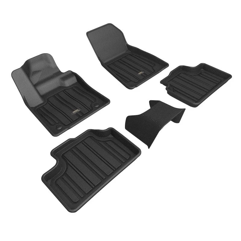 3D Maxpider 2023+ Volvo C40 Recharge Elitect Floor Mat- Black R1 R2 R3 - Main Product View